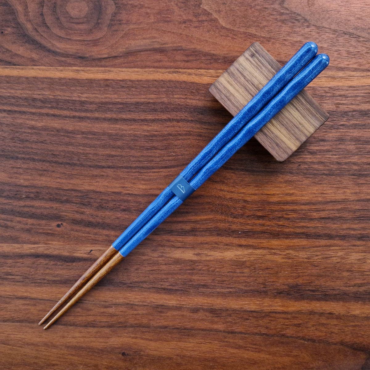 Spisepinner, japanske, Kurabi lakkert, blå/navy, 1 par - KURABI