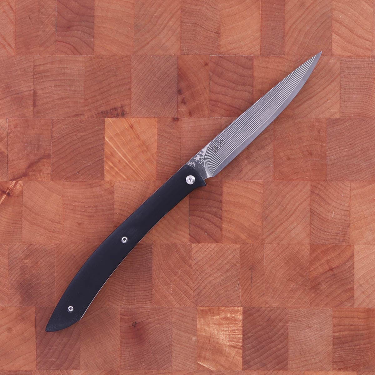 Biffkniv, foldbar m/ damask - SAJI