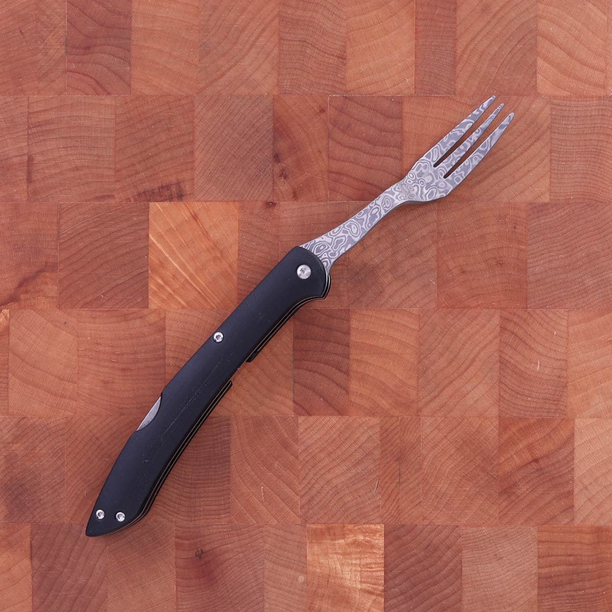 Biffgaffel, foldbar m/ damask - SAJI