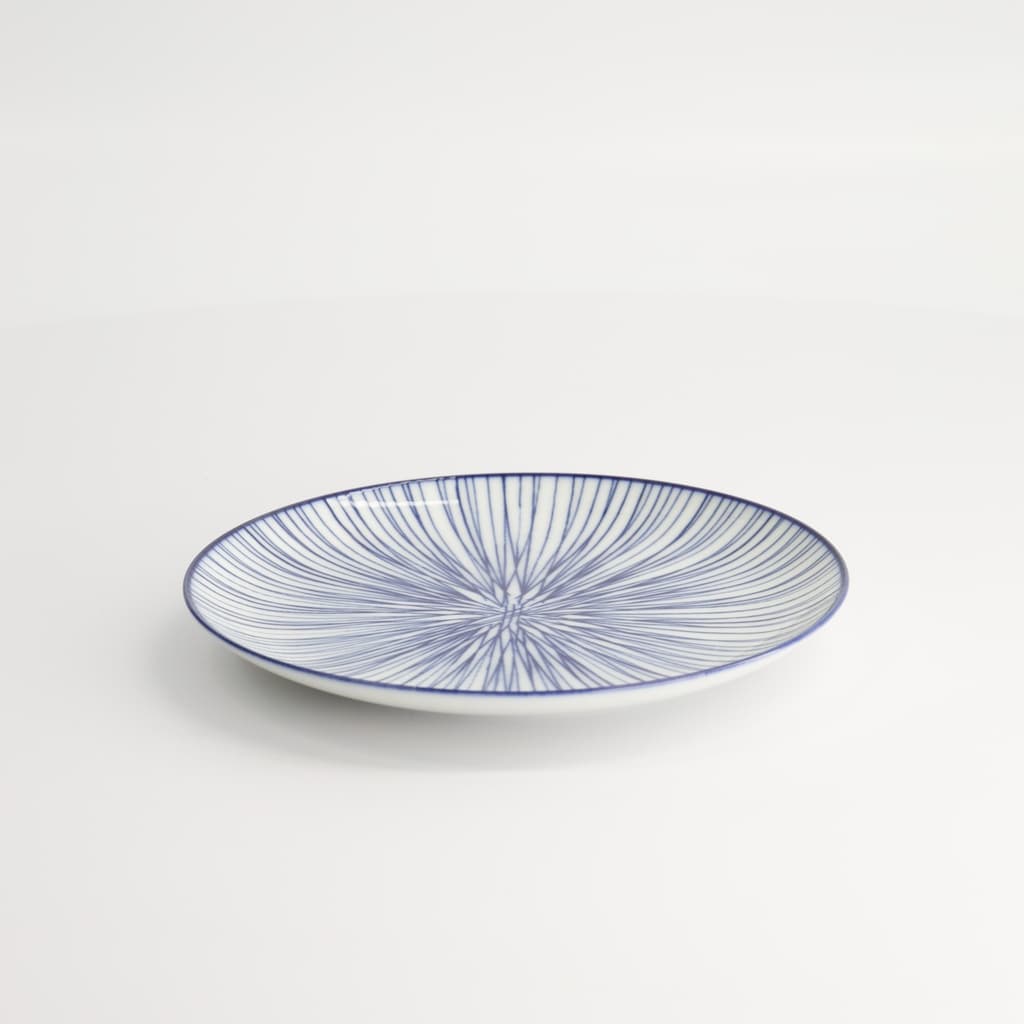 Tallerken, Nippon Blue "line" 16x2cm - Tokyo Design Studio