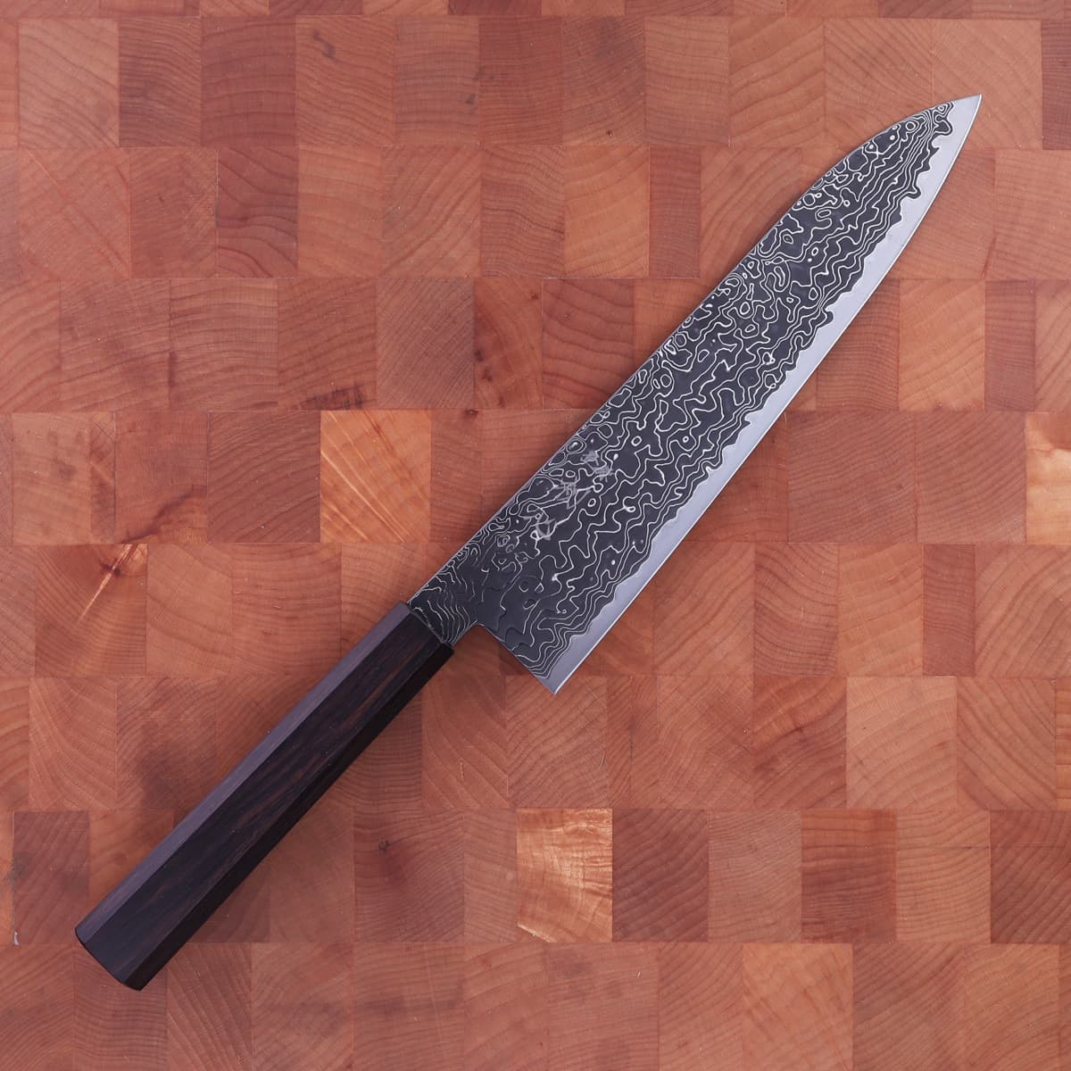 21cm Kokkekniv (gyoto), Ryuhyo black, SG2 - Hatsukokoro