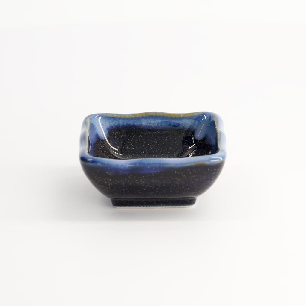 Soyaskål "Mino Craft", sort/blå, 7,6x7,8x3,2cm - Tokyo Design Studio