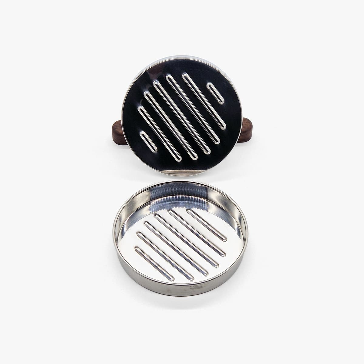 Hamburgerpresse, 12cm rustfritt stål- WEIS
