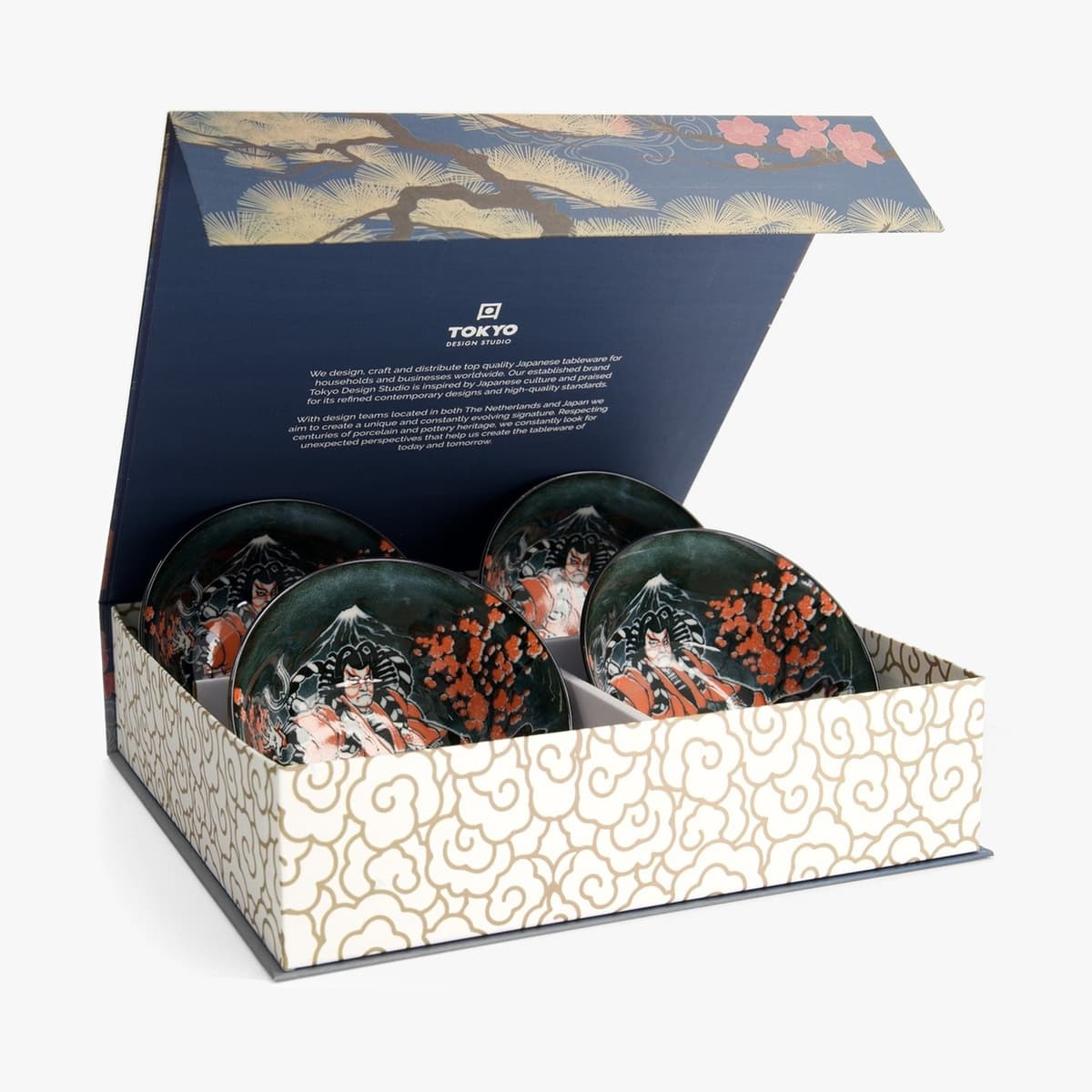 Tayo Skåler "Samurai Kabuki" (4 stk.) - Tokyo design studio