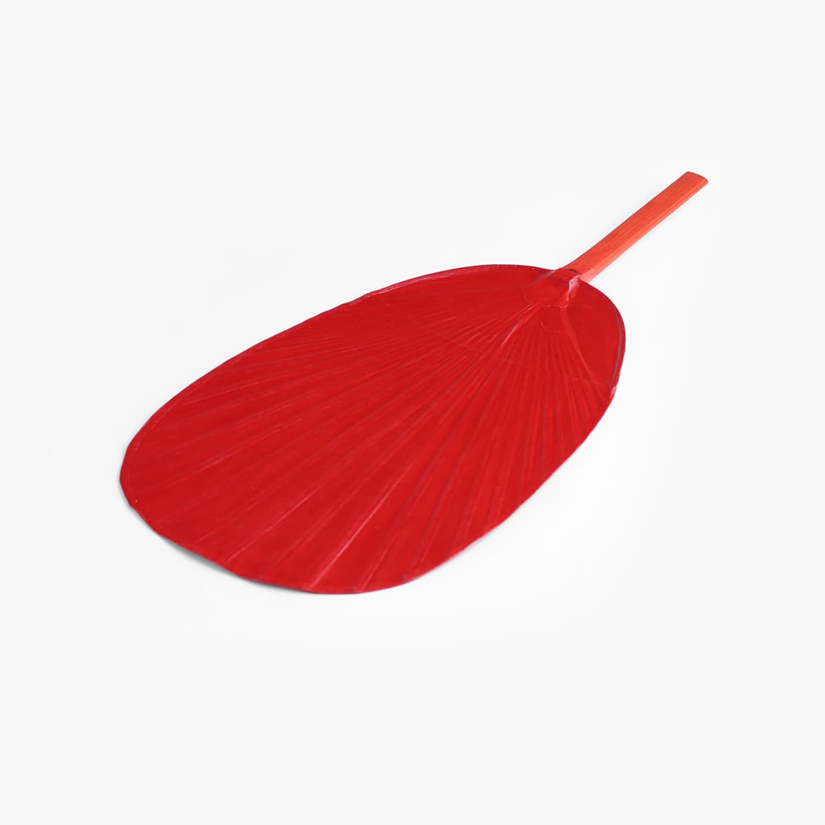 Uchiwa, vifte til konro, rød, 39 x 17 cm