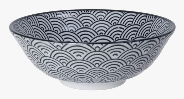 Ramenskål "Black Wave", 1000ml - Tokyo design studio