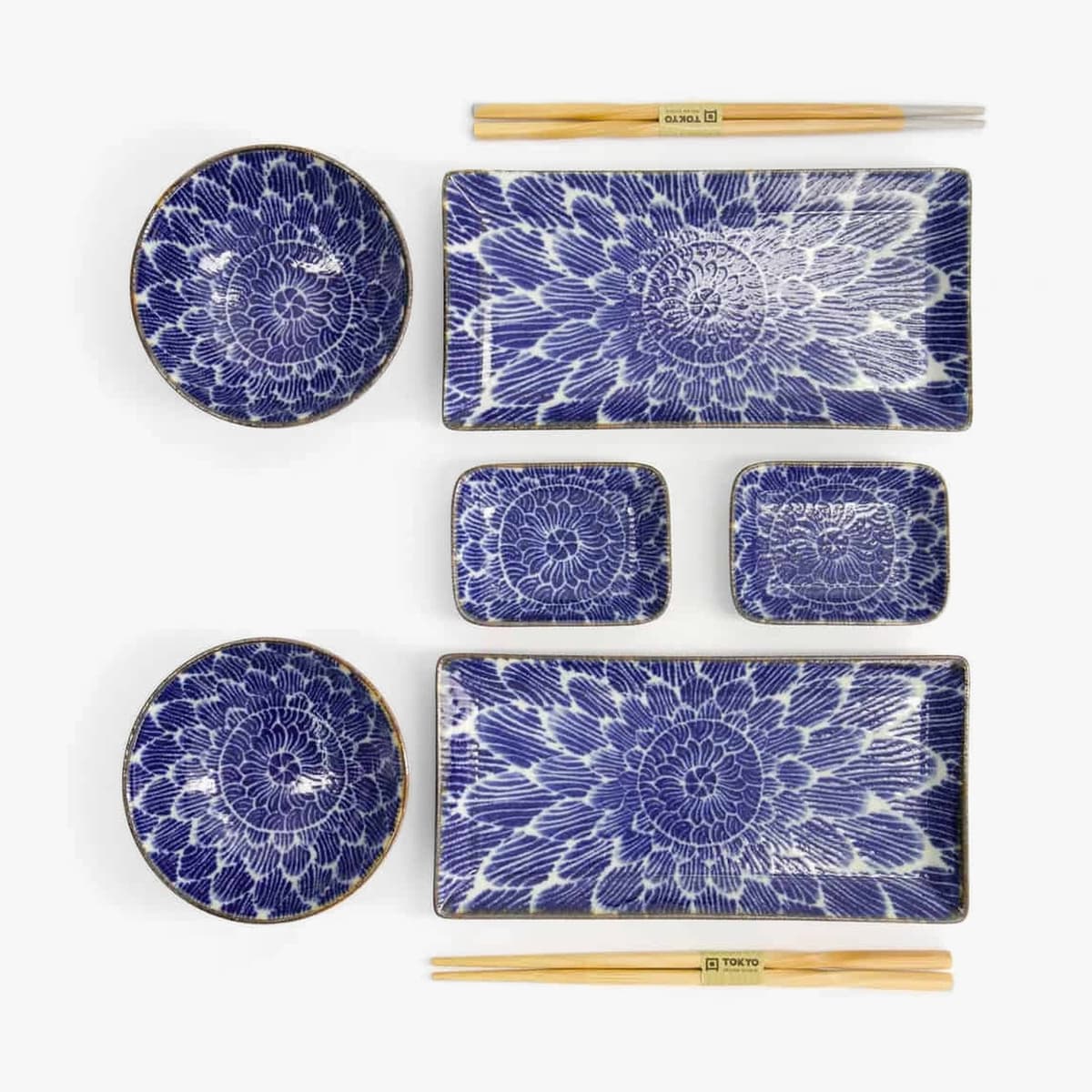 "Ohuke Dahlia" sushisett 8 deler i gaveeske – Tokyo design studio