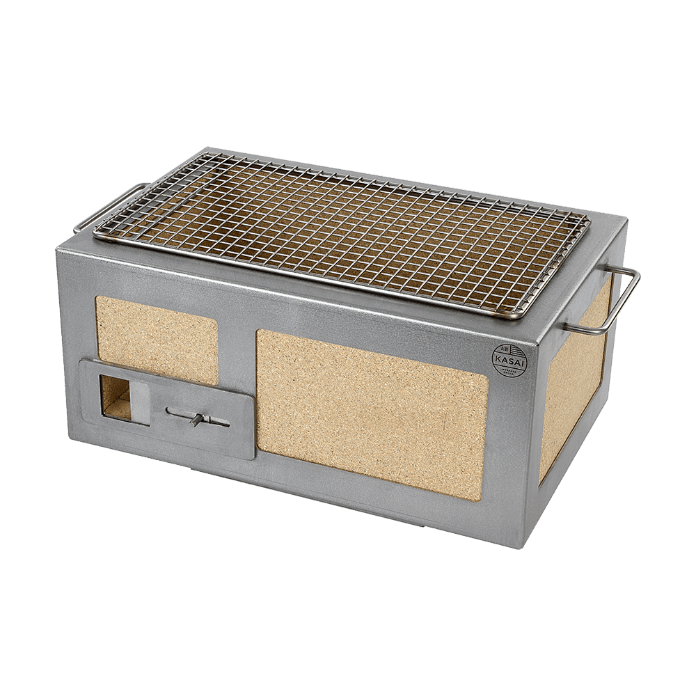 Konro-grill Liten, rustfritt stål, 40,5 x 26,5 cm – Kasai