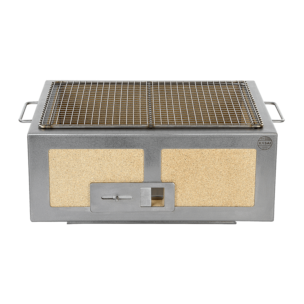 Konro-grill Medium bred, rustfritt stål, 46,5 x 35,5 cm – Kasai