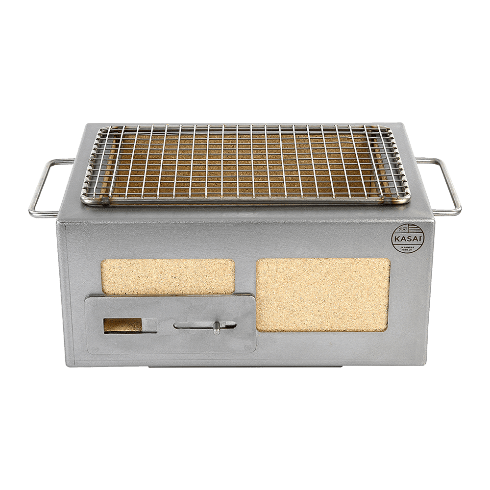 Konro-grill Nano, rustfritt stål, 31 x 23 cm – Kasai