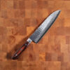 18cm Grønnsakskniv (Santoku)  VG10, Hamret/Damask - HARUYUKI