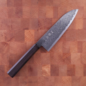 17cm Grønnsakskniv (santoku), Ryuhyo Black, SG2 - Hatsukokoro