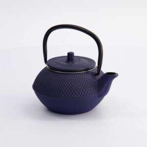 Tekanne 300ml, Støpejern, blå, 13.5 x 11.5 x 8.5cm