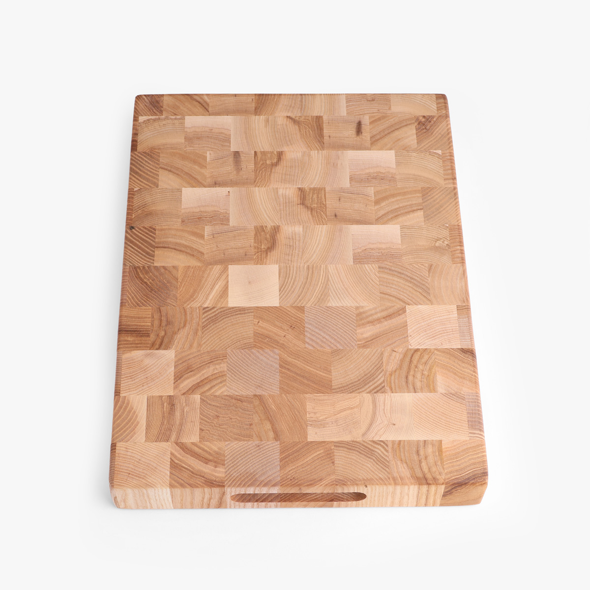 Skjærebrett (40 x 30 x 5cm) -  endeved, stående stav, ask