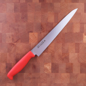 24cm Sujihiki, Molybden Vanadium, Rød - FUJI CUTLERY
