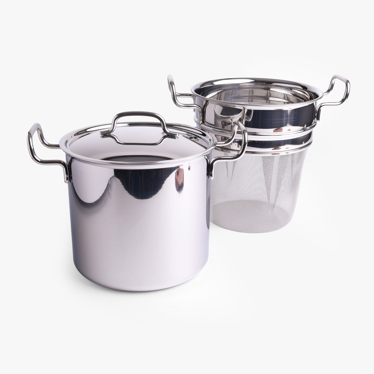 Pastagryte japansk "GEO", rustfritt stål, 21cm – MIYACO