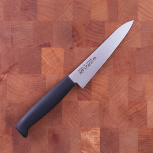 12cm Universalkniv, Molybden Vanadium, Sort - FUJI CUTLERY